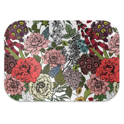 Office chair mat Autumn Flowers