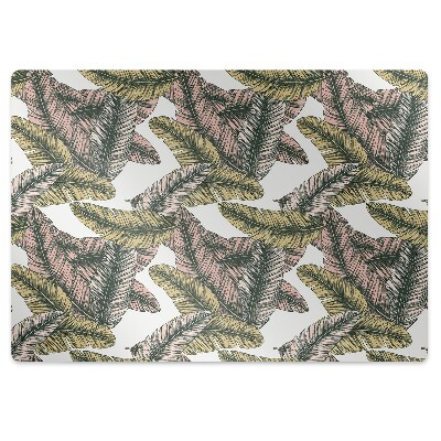 Office chair mat banana leaves