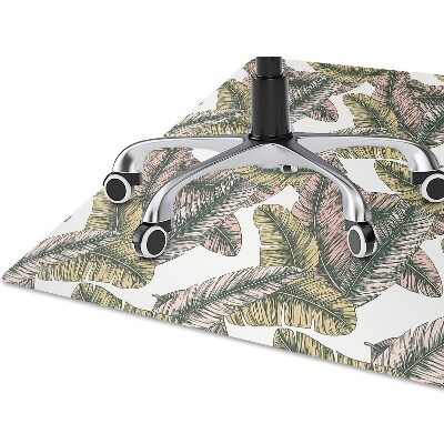 Office chair mat banana leaves