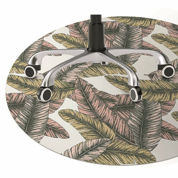 Office chair mat banana leaves