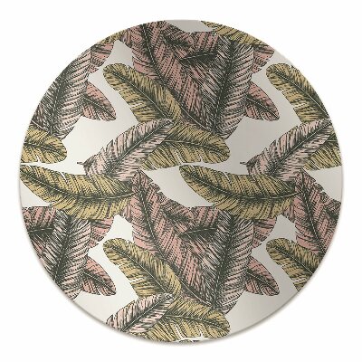 Office chair mat banana leaves