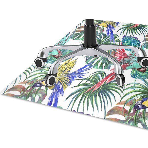 Office chair mat parrots