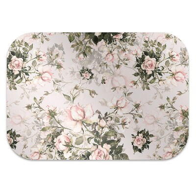 Office chair mat Colorful flowers