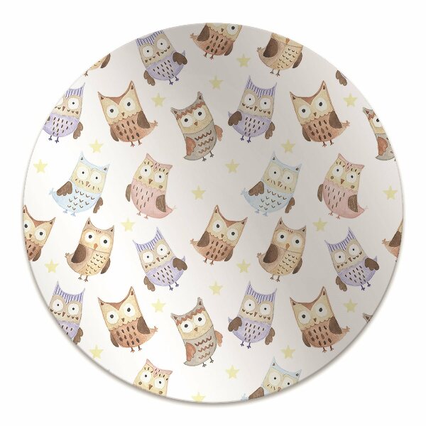 Computer chair mat Owls fairytale