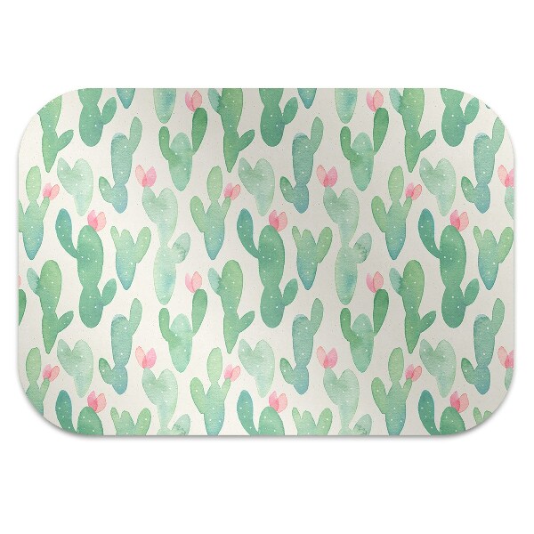 Desk chair mat cactus spots