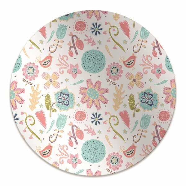 Office chair floor protector colorful patterns