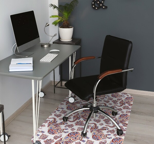 Computer chair mat Paisley elephant