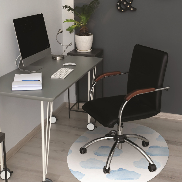 Office chair mat clouds