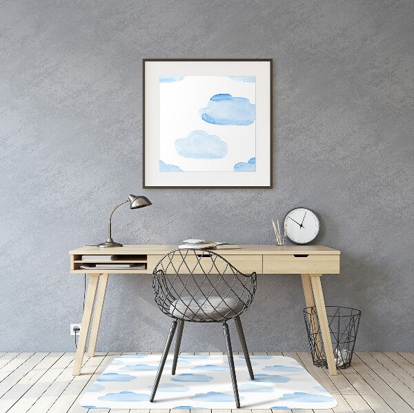 Office chair mat clouds