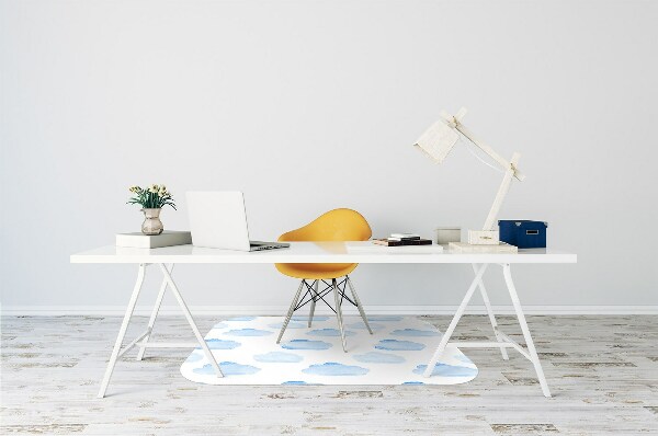 Office chair mat clouds