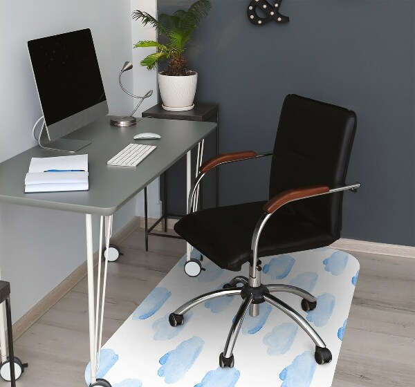 Office chair mat clouds