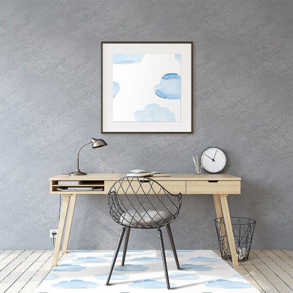 Office chair mat clouds
