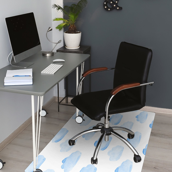 Office chair mat clouds