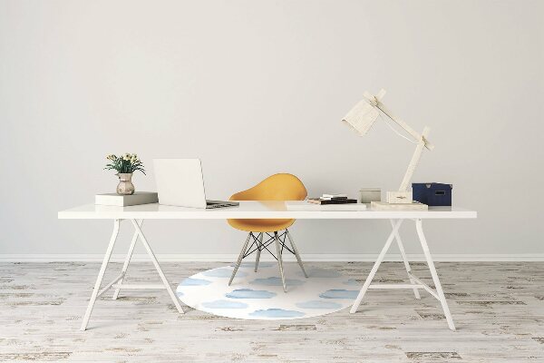 Office chair mat clouds