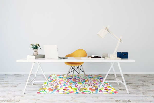 Office chair mat Mushrooms