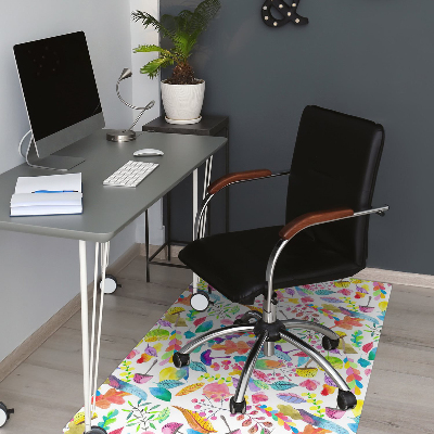 Office chair mat Mushrooms