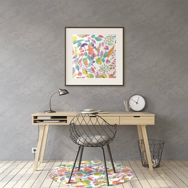 Office chair mat Mushrooms