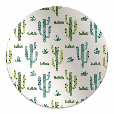 Chair mat floor panels protector painted Cactus