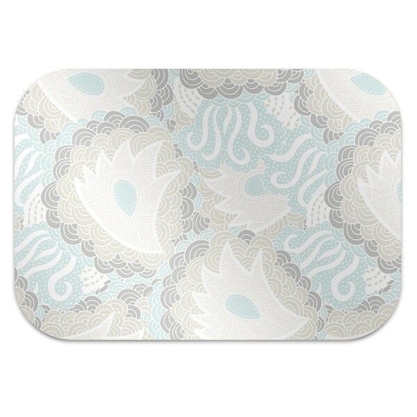Chair mat floor panels protector Pastel flowers