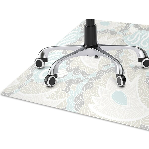 Chair mat floor panels protector Pastel flowers