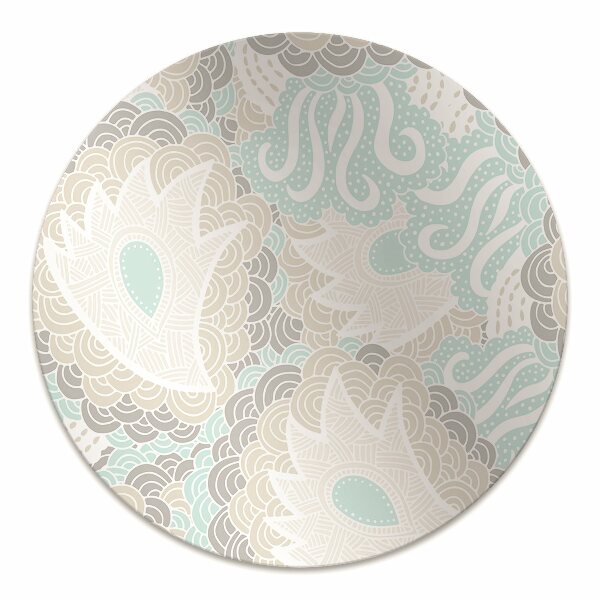 Chair mat floor panels protector Pastel flowers