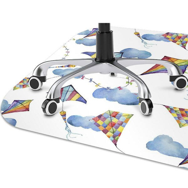 Office chair floor protector kites Clouds