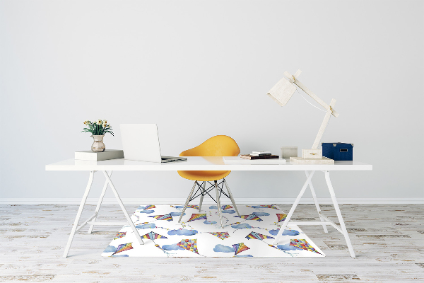 Office chair floor protector kites Clouds