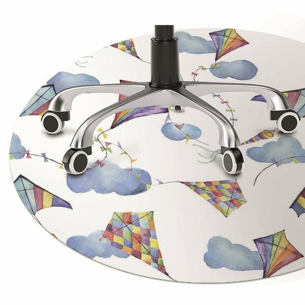 Office chair floor protector kites Clouds