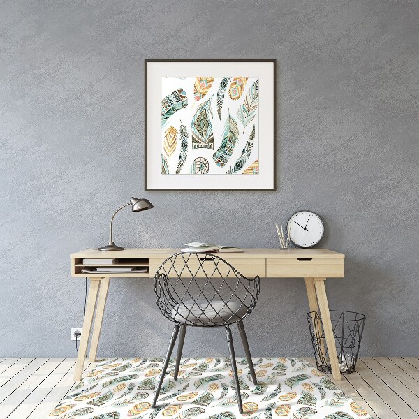 Desk chair mat Ethnic pattern
