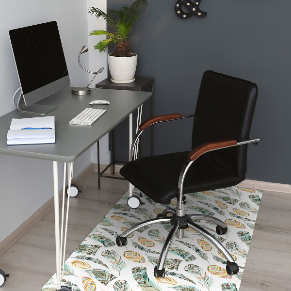 Desk chair mat Ethnic pattern