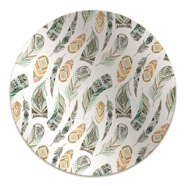 Desk chair mat Ethnic pattern