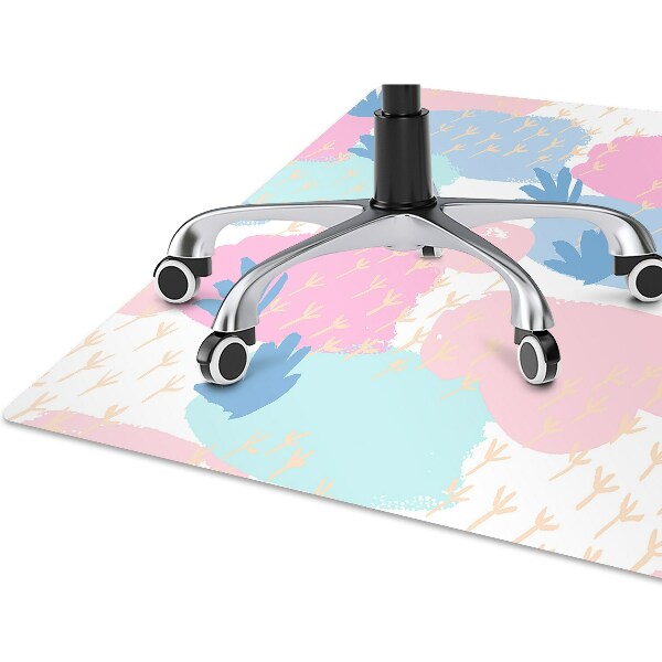 Desk chair mat paw prints