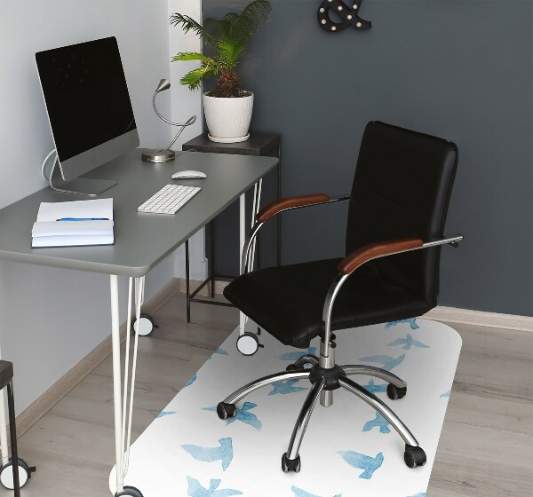 Office chair mat swallows
