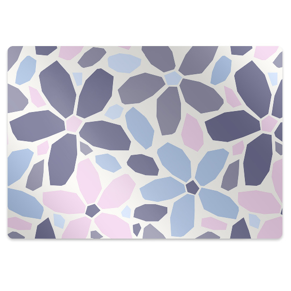 Chair mat geometric flowers