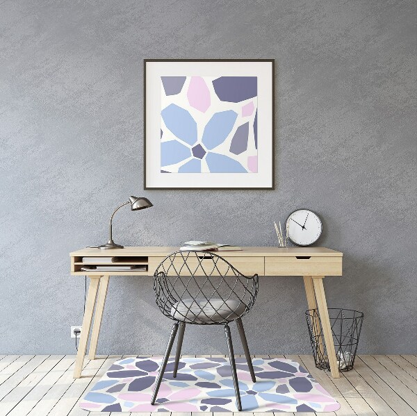Chair mat geometric flowers