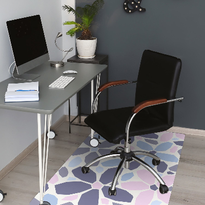 Chair mat geometric flowers