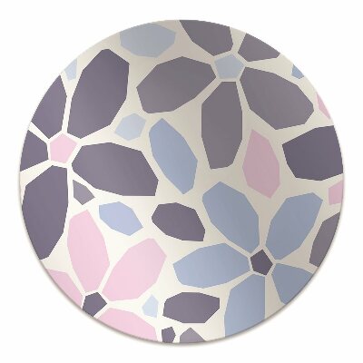 Chair mat geometric flowers