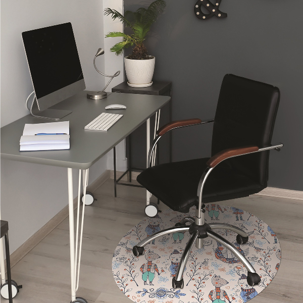 Office chair floor protector Animals