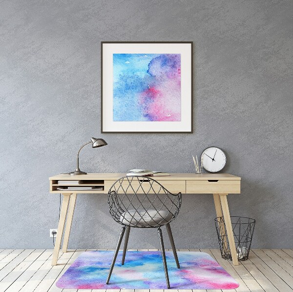 Chair mat abstract clouds