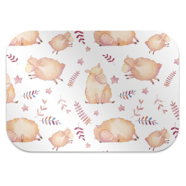 Office chair mat sheep