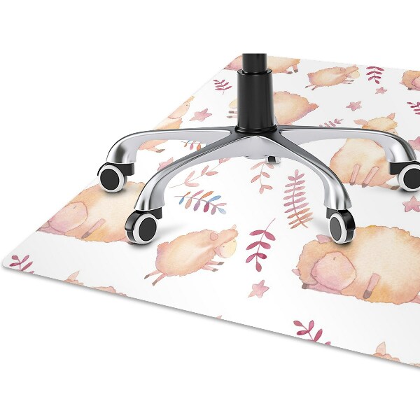 Office chair mat sheep