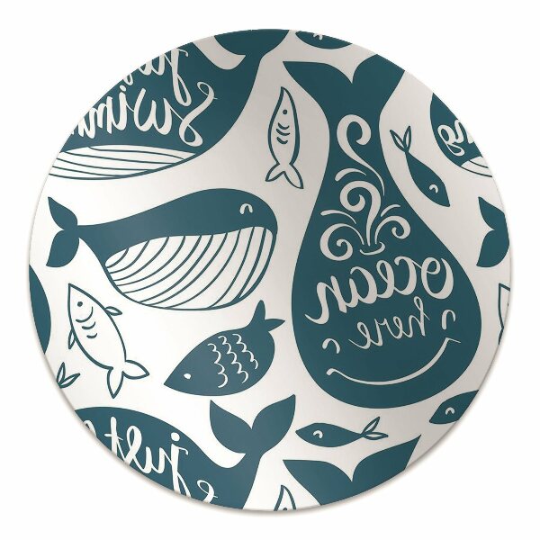 Office chair floor protector whales
