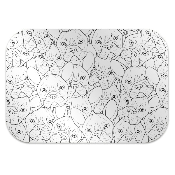 Desk chair mat dog Bulldog