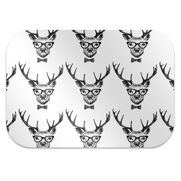 Desk chair mat deer drawing