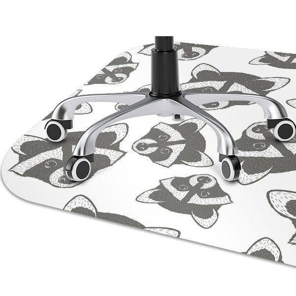 Office chair floor protector Raccoon