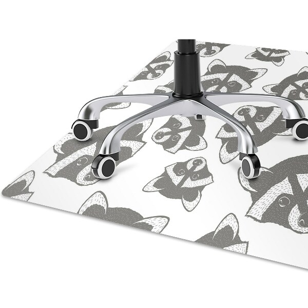Office chair floor protector Raccoon