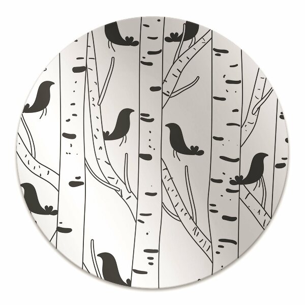 Office chair floor protector Birds and trees
