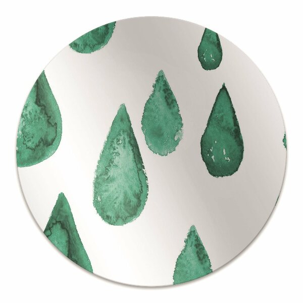Office chair floor protector Raindrops