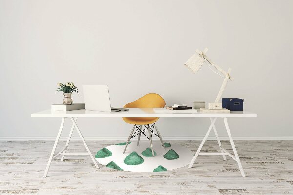 Office chair floor protector Raindrops
