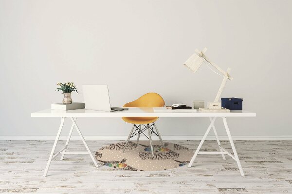 Chair mat floor panels protector Owls glasses